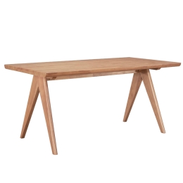 ΤΡΑΠΕΖΙ WINSLOW PAKOWORLD ΞΥΛΟ RUBBERWOOD ΣΕ ΑΝΟΙΧΤΟ ΚΑΡΥΔΙ ΧΡΩΜΑ 180X85X75ΕΚ