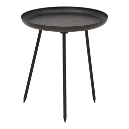 ΒΟΗΘΗΤΙΚΟ ΤΡΑΠΕΖΙ FLAZ INART ΜΑΥΡΟ ΜΕΤΑΛΛΟ Φ36.5X40.5ΕΚ