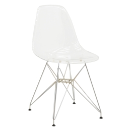 ΚΑΡΕΚΛΑ ADELLE PAKOWORLD PP ΔΙΑΦΑΝΟ-INOX ΠΟΔΙ 46X55X81ΕΚ