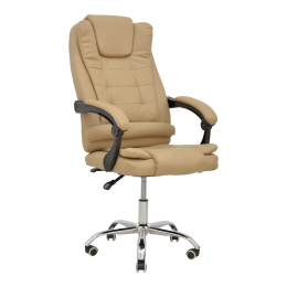 ΚΑΡΕΚΛΑ ΓΡΑΦΕΙΟΥ ΔΙΕΥΘΥΝΤΗ TORONSI PAKOWORLD ΜΠΕΖ PU 60X68X128ΕΚ