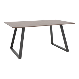 ΤΡΑΠΕΖΙ WINOR PAKOWORLD ΚΑΡΥΔΙ MDF-ΠΟΔΙ ΜΑΥΡΟ ΜΕΤΑΛΛΙΚΟ 160X90X75ΕΚ