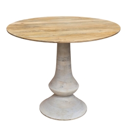 ΤΡΑΠΕΖΙ HOLY INART MANGO ΞΥΛΟ ΣΕ ΦΥΣΙΚΟ ΧΡΩΜΑ Φ97X80ΕΚ