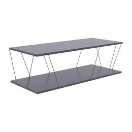 TΡΑΠΕΖΙ ΣΑΛΟΝΙΟΥ TARS PAKOWORLD ΓΚΡΙ-ΜΑΥΡΟ 120X48X30ΕΚ