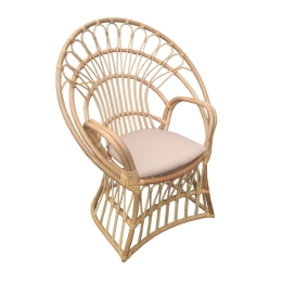 ΠΟΛΥΘΡΟΝΑ BOLONI INART ΜΕ ΜΠΕΖ ΜΑΞΙΛΑΡΙ-ΦΥΣΙΚΟ RATTAN 100X67X120ΕΚ