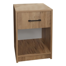 ΚΟΜΟΔΙΝΟ PONIL PAKOWORLD OAK ΜΕΛΑΜΙΝΗΣ 41X41X54.5ΕΚ