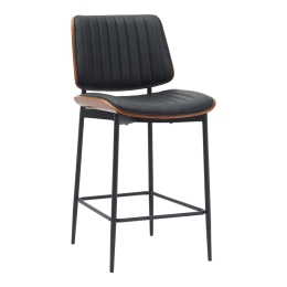 ΣΚΑΜΠΟ-ΜΠΑΡ KATHY PAKOWORLD ΜΑΥΡΟ PU-ΚΑΡΥΔΙ ΜΕΤΑΛΛΟ 48.5X52.5X96ΕΚ