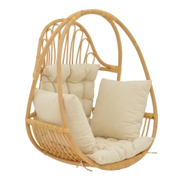 ΚΡΕΜΑΣΤΗ ΚΟΥΝΙΑ JORG PAKOWORLD ΦΥΣΙΚΟ RATTAN-ΚΡΕΜ ΜΑΞΙΛΑΡΙ 80X59X105ΕΚ