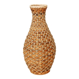 ΒΑΖΟ GUCRE I INART ΞΥΛΟ-RATTAN PE ΣΕ ΦΥΣΙΚΗ ΑΠΟΧΡΩΣΗ Φ30X70ΕΚ