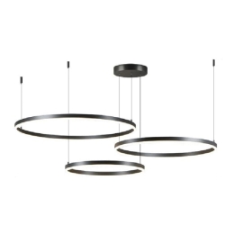 ΦΩΤΙΣΤΙΚΟ ΟΡΟΦΗΣ PREMELE PAKOWORLD LED ΜΑΥΡΟ ΜΕΤΑΛΛΟ Φ120X150ΕΚ