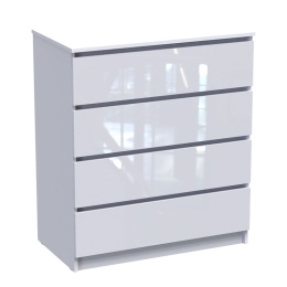 ΣΥΡΤΑΡΙΕΡΑ DICAMA PAKOWORLD MDF ΣΕ ΛΕΥΚΗ GLOSSY ΑΠΟΧΡΩΣΗ 85.5X47X98ΕΚ