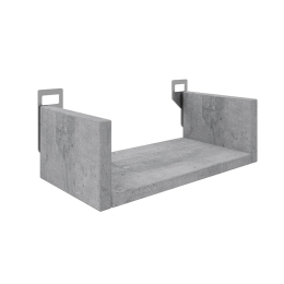 ΡΑΦΙΕΡΑ ΤΟΙΧΟΥ DERVA PAKOWORLD ΣΕ CEMENT ΓΚΡΙ ΑΠΟΧΡΩΣΗ 30X15X10CM