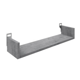 ΡΑΦΙΕΡΑ ΤΟΙΧΟΥ DERVA PAKOWORLD ΣΕ CEMENT ΓΚΡΙ ΑΠΟΧΡΩΣΗ 60X15X10CM