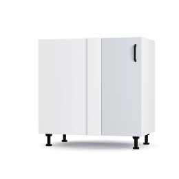 MODEST ΚΑΤΩ ΓΩΝΙΑΚΟ ΝΤΟΥΛΑΠΙ ΓΚΡΙ 80X48X82 ΕΚ