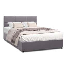 ΚΡΕΒΑΤΙ KINGSTON MEGAPAP ΒΕΛΟΥΔΙΝΟ ΧΡΩΜΑ ΓΚΡΙ 150X200ΕΚ.