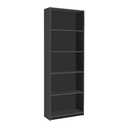 ΒΙΒΛΙΟΘΗΚΗ ΜΕΛΑΜΙΝΗΣ MAX MEGAPAP ΧΡΩΜΑ ΑΝΘΡΑΚΙ 58X23X170ΕΚ.