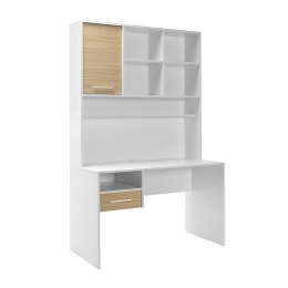 ΓΡΑΦΕΙΟ ΕΡΓΑΣΙΑΣ LONDON MEGAPAP ΧΡΩΜΑ ΛΕΥΚΟ - OAK 120X60X196ΕΚ.