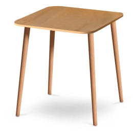 ΤΡΑΠΕΖΙ KARE MEGAPAP ΑΠΟ ΜΕΛΑΜΙΝΗ ΧΡΩΜΑ OAK 90X90X72ΕΚ.