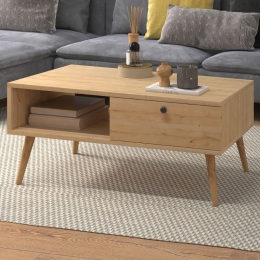 ΤΡΑΠΕΖΑΚΙ ΣΑΛΟΝΙΟΥ NAPOLI MEGAPAP ΧΡΩΜΑ OAK 90X50X44ΕΚ.