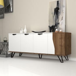 ΜΠΟΥΦΕΣ JASMINE MEGAPAP ΧΡΩΜΑ ΛΕΥΚΟ - ΚΑΡΥΔΙ 160X45X78ΕΚ.