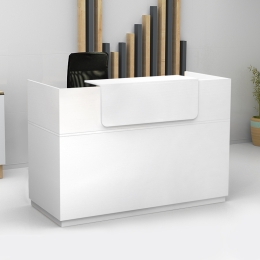 ΓΡΑΦΕΙΟ RECEPTION LEMMON MEGAPAP ΧΡΩΜΑ ΛΕΥΚΟ 160X70X110ΕΚ.