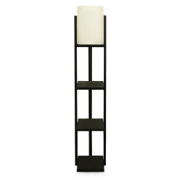 ΦΩΤΙΣΤΙΚΟ ΔΑΠΕΔΟΥ VERMA MEGAPAP E27 MDF/ΥΦΑΣΜΑ PVC ΧΡΩΜΑ WENGE - ΚΡΕΜ 21X21X135ΕΚ.