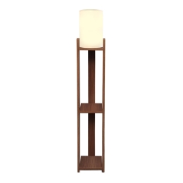 ΦΩΤΙΣΤΙΚΟ ΔΑΠΕΔΟΥ VERMA I MEGAPAP E27 MDF/ΥΦΑΣΜΑ PVC ΧΡΩΜΑ ΚΑΡΥΔΙ - ΚΡΕΜ 18,5X18,5X142ΕΚ.