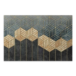 ΠΙΝΑΚΑΣ ΣΕ ΚΑΜΒΑ "GOLDEN CUBES" MEGAPAP ΨΗΦΙΑΚΗΣ ΕΚΤΥΠΩΣΗΣ 100X70X3ΕΚ.