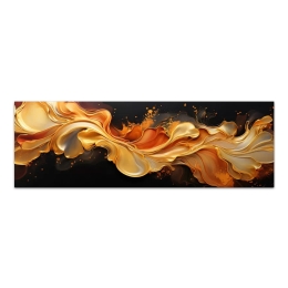 ΠΙΝΑΚΑΣ ΣΕ ΚΑΜΒΑ "ABSTRACT HEAT WAVE" MEGAPAP ΨΗΦΙΑΚΗΣ ΕΚΤΥΠΩΣΗΣ 150X50X3ΕΚ.