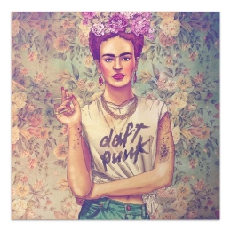 ΠΙΝΑΚΑΣ ΣΕ ΚΑΜΒΑ "FRIDA PUNK" MEGAPAP ΨΗΦΙΑΚΗΣ ΕΚΤΥΠΩΣΗΣ 60X60X3ΕΚ.