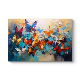 ΠΙΝΑΚΑΣ ΣΕ ΚΑΜΒΑ "FESTIVAL OF BUTTERFLIES" MEGAPAP ΨΗΦΙΑΚΗΣ ΕΚΤΥΠΩΣΗΣ 100X70X3ΕΚ.