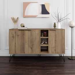 ΜΠΟΥΦΕΣ CLARA MEGAPAP ΧΡΩΜΑ ΑΝΟΙΧΤΟ ΚΑΡΥΔΙ 142X35,6X83ΕΚ.