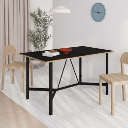 ΤΡΑΠΕΖΙ ADORO MEGAPAP ΧΡΩΜΑ ΜΑΥΡΟ 140X80X75ΕΚ.