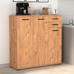 ΠΑΠΟΥΤΣΟΘΗΚΗ - ΝΤΟΥΛΑΠΙ POLLY MEGAPAP ΧΡΩΜΑ PINE OAK 108X35X108ΕΚ.