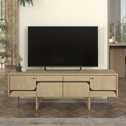 ΕΠΙΠΛΟ ΤΗΛΕΟΡΑΣΗΣ LAVA MEGAPAP ΧΡΩΜΑ ROTA OAK - ΑΝΘΡΑΚΙ 150X35X51,3ΕΚ.