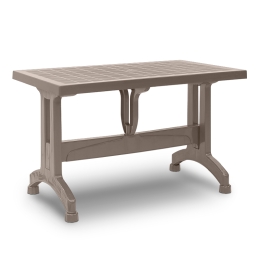 ΤΡΑΠΕΖΙ ΠΟΛΥΠΡΟΠΥΛΕΝΙΟΥ CALLAN MEGAPAP ΧΡΩΜΑ CAPPUCCINO 140X80X73ΕΚ.