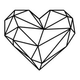 ΔΙΑΚΟΣΜΗΤΙΚΟ ΤΟΙΧΟΥ HEART MEGAPAP ΜΕΤΑΛΛΙΚΟ ΧΡΩΜΑ ΜΑΥΡΟ 47X40ΕΚ.