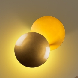 ΑΠΛΙΚΑ ΤΟΙΧΟΥ LED MIMOZA MEGAPAP ΜΕΤΑΛΛΙΚΗ ΧΡΩΜΑ ΧΡΥΣΟ 25X16X25ΕΚ.