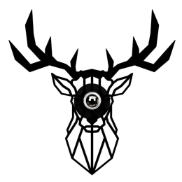 ΑΠΛΙΚΑ ΤΟΙΧΟΥ DEER MEGAPAP E27 MDF ΧΡΩΜΑ ΜΑΥΡΟ 55X12X55ΕΚ.