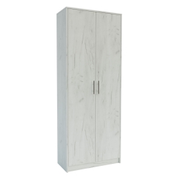 ΝΤΟΥΛΑΠΑ MILEN ΜΕ ΡΑΦΙΑ ΛΕΥΚΟ 72.3X33.5X185.2CM