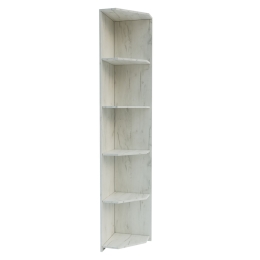 ΒΙΒΛΙΟΘΗΚΗ MILEN 33X33X185.2CM ΛΕΥΚΗ