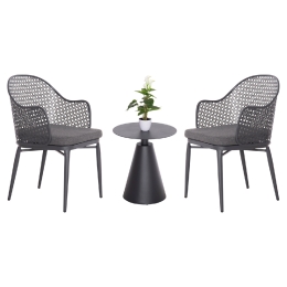 ΣΕΤ LOUNGE 3TMX ΕΞ.ΧΩΡΟΥ OREGO HM21106.01 ΑΛΟΥΜΙΝΙΟ ΣΕ ΣΚΟΥΡΟ ΓΚΡΙ