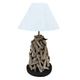 ΕΠΙΤΡΑΠΕΖΙΟ ΦΩΤΙΣΤΙΚΟ TWIGGY HM4423 DRIFTWOOD & ΛΕΥΚΟ ΚΑΠΕΛΟ Φ35x61Υεκ.