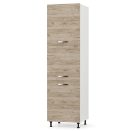 CHARLOTΤE ΣΤΗΛΗ ΚΟΥΖΙΝΑΣ 60X56X213.4ΕΚ ΜΕ ΜΕΤΑΛΛΙΚΑ ΧΕΡΟΥΛΙΑ ΔΡΥΣ