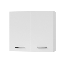 CHARLOTΤE ΠΑΝΩ ΝΤΟΥΛΑΠΙ 80X30.5X71.8ΕΚ ΜΕ ΜΕΤΑΛΛΙΚΑ ΧΕΡΟΥΛΙΑ ΛΕΥΚΟ
