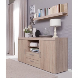 ΣΕΤ ΜΠΟΥΦΕ ΜΕ ΡΑΦΙ 164X45X80ΕΚ SONOMA