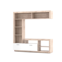 ΣΥΝΘΕΣΗ ΤΗΛΕΟΡΑΣΗΣ FLOKS 169.5X40.5X170.5ΕΚ SONOMA-ΛΕΥΚΟ
