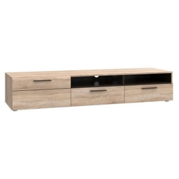 ΕΠΙΠΛΟ TV SOLO 180X52X34CM ΔΕΞΙ SONOMA-WENGE MDF ΚΑΜΠΥΛΩΤΟ ΤΕΛΕΙΩΜΑ ΣΤΙΣ ΠΟΡΤΕΣ