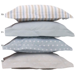 Βρεφικό Σεντόνι Baby Mix & Match 73 Beige - Ciel Anna Riska Λίκνου 80x100cm Χωρίς Λάστιχο 100% Βαμβάκι