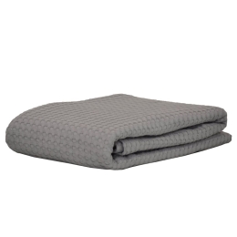 Κουβέρτα Βρεφική Michelle 3 Grey Anna Riska Αγκαλιάς 80x110cm 100% Βαμβάκι