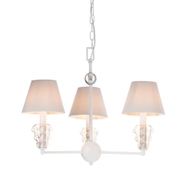 Τρίφωτο Φωτιστικό Οροφής EG168453PWA White Μέταλλο,Ύφασμα